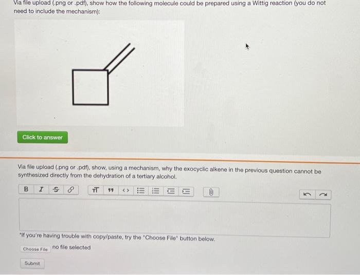 Solved Via File Upload (.png Or .pdf), Show How The | Chegg.com