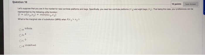 Solved Question 10 10 points Save Answer Let's suppose that | Chegg.com