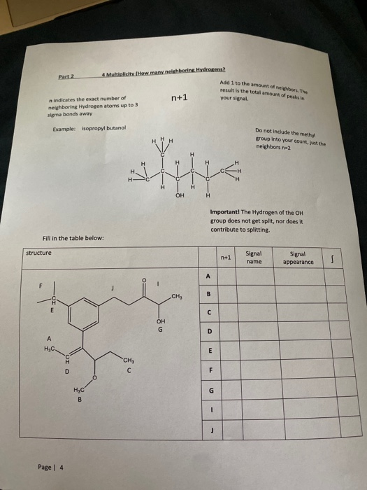 Solved 1) Chemical Environment 1 How many individual MNMR