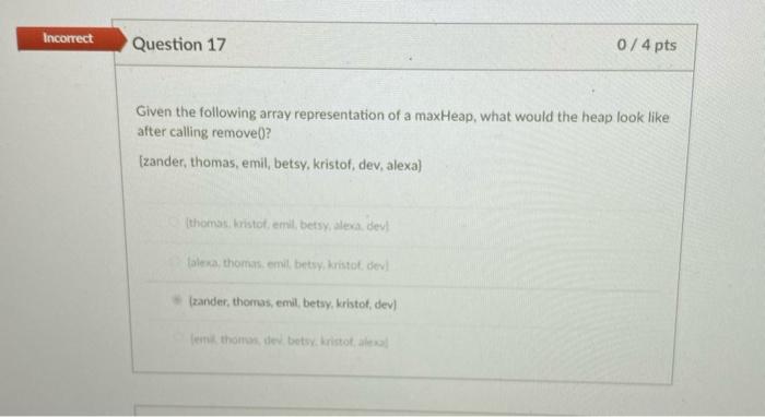 Solved Partial Question 23 2/4 pts Which of the following | Chegg.com