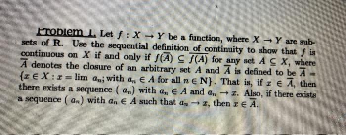 Solved (real analysis course) please solve it with all the | Chegg.com