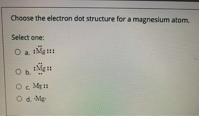 magnesium dot structure
