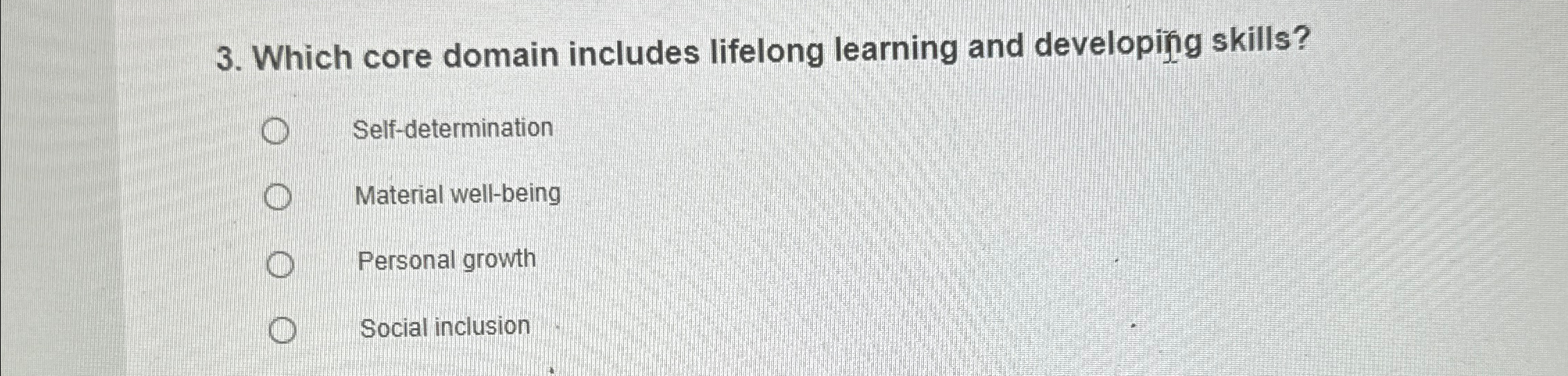 Solved Which core domain includes lifelong learning and | Chegg.com