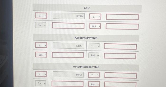 Solved Post the following transactions to T-accounts and | Chegg.com