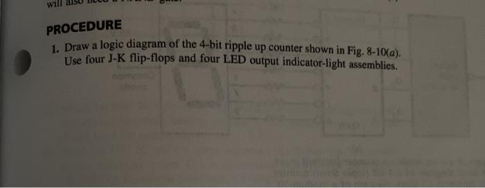 Solved will PROCEDURE 1. Draw a logic diagram of the 4-bit | Chegg.com