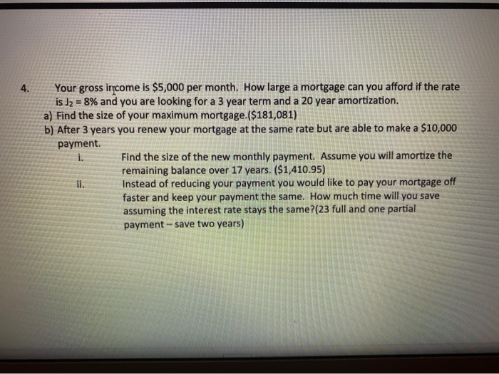 how large of a mortgage can i afford