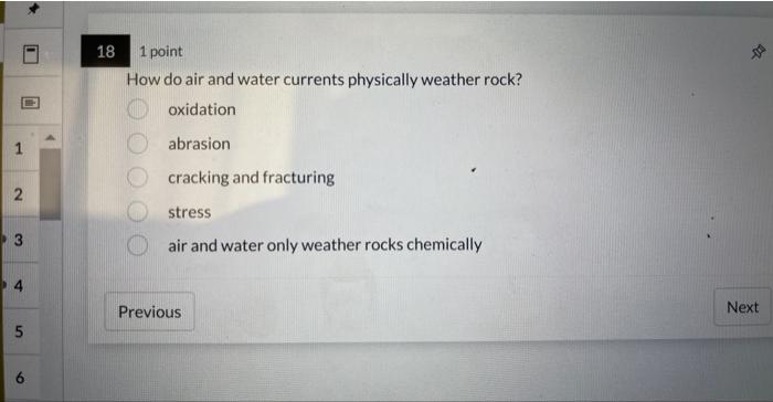 Solved 1 point In a river bend, why does deposition occur on | Chegg.com