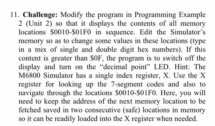 11. Challenge: Modify the program in Programming | Chegg.com