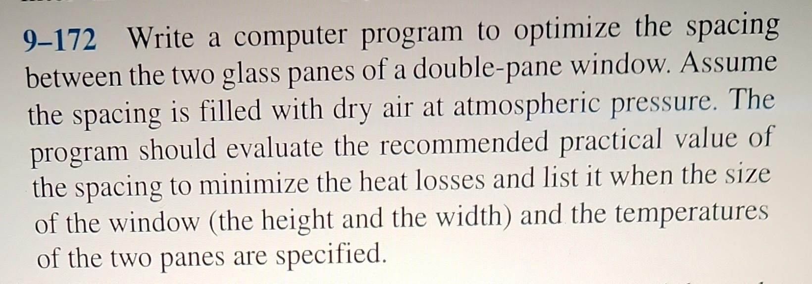 Solved 9-172 Write a computer program to optimize the | Chegg.com