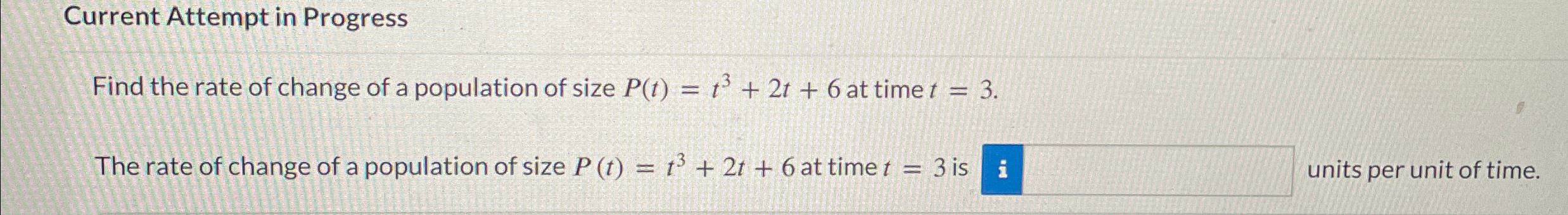 Solved Find the rate of change of a population of size | Chegg.com