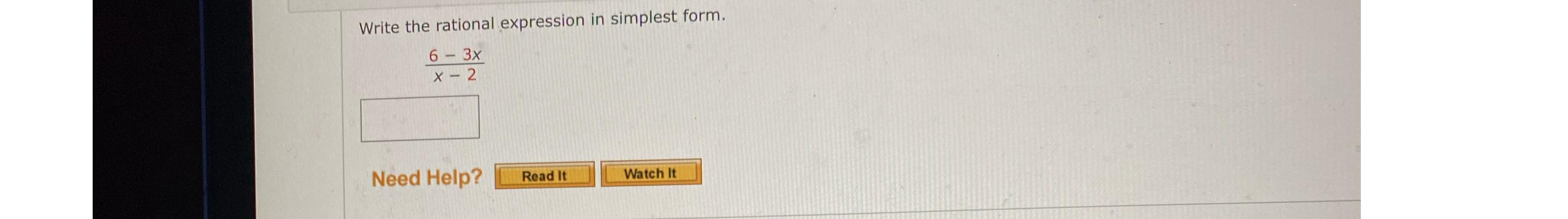 Solved Write the rational expression in simplest