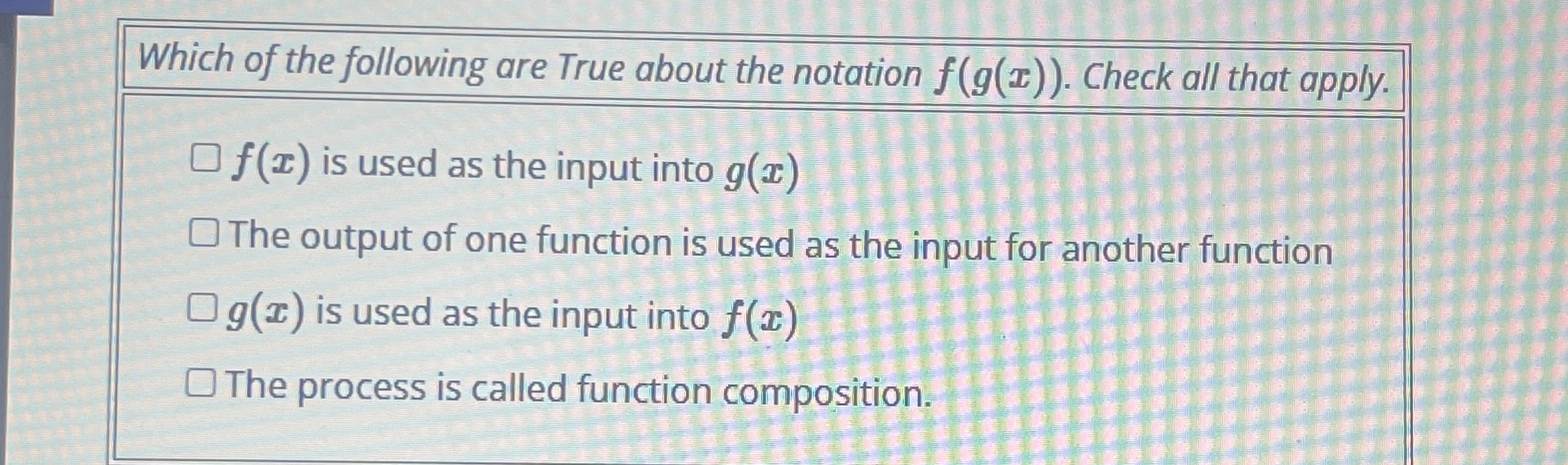 Solved Which of the following are True about the notation | Chegg.com