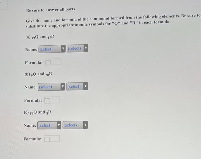 Solved Be Sure To Answer All Parts Part 1: Identify The Α | Cheggcom