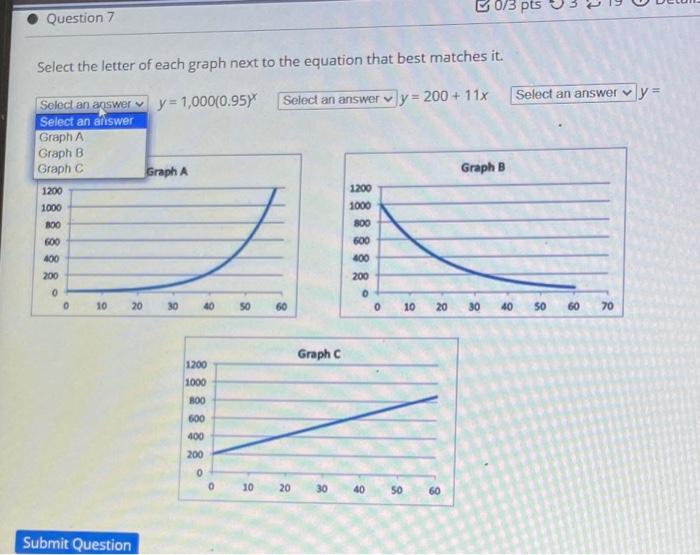 Solved B073 pts e 9 Question 7 Select the letter of each | Chegg.com