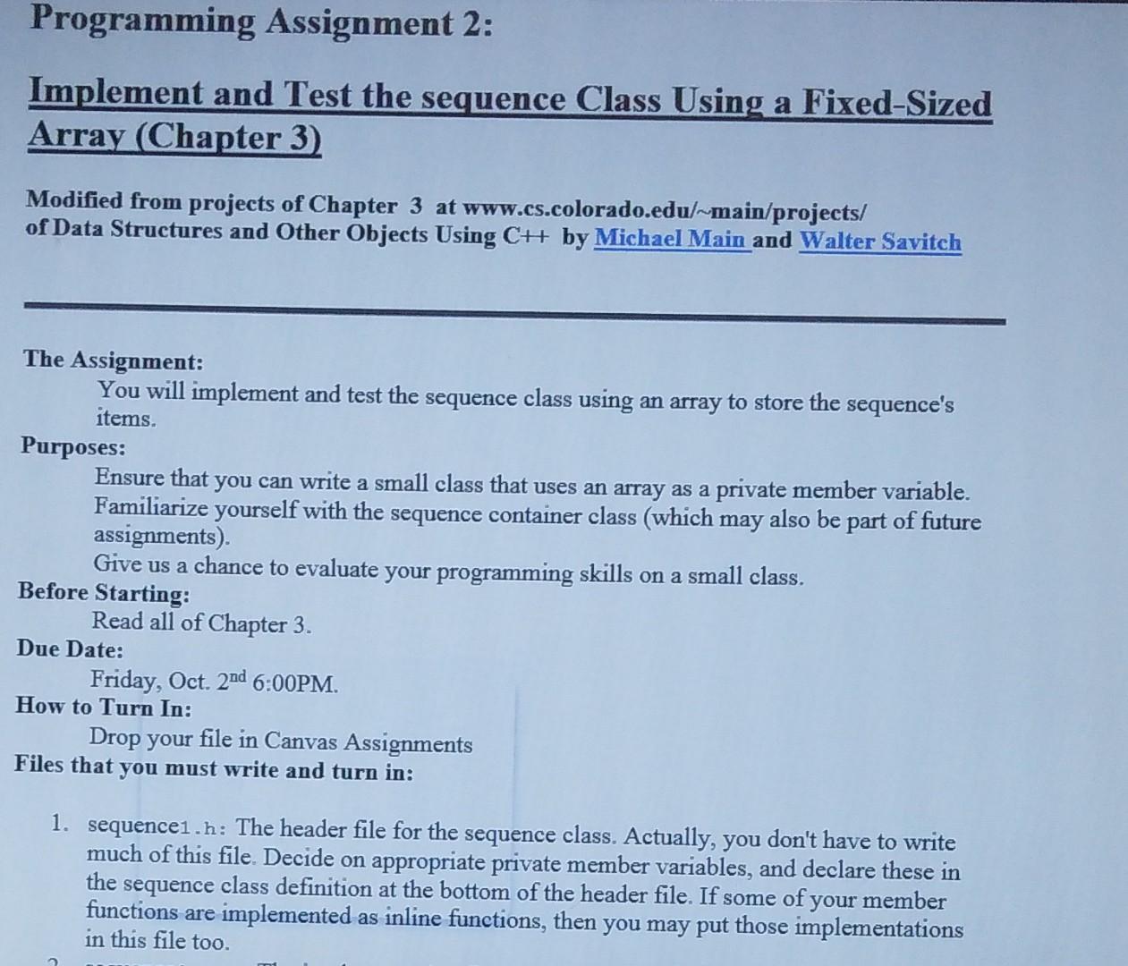 programming assignment sleuth assessment