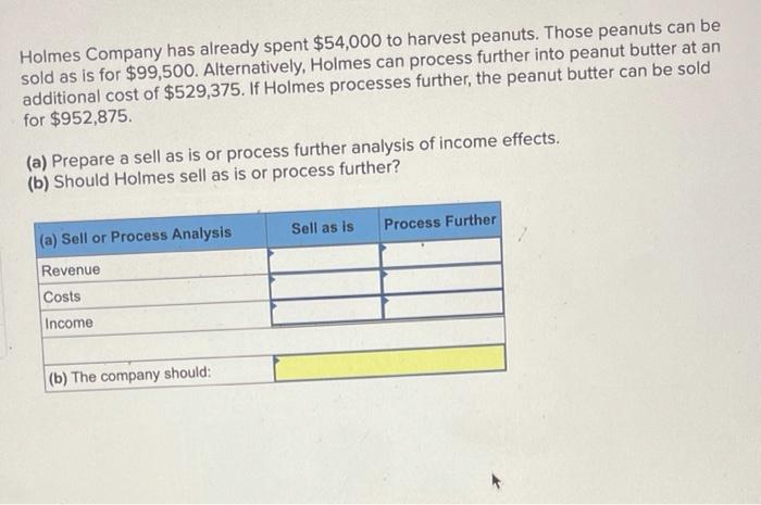 solved-holmes-company-has-already-spent-54-000-to-harvest-chegg