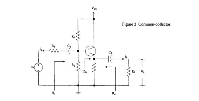 Solved 1. Using the common-collector circuit of Figure 2, | Chegg.com