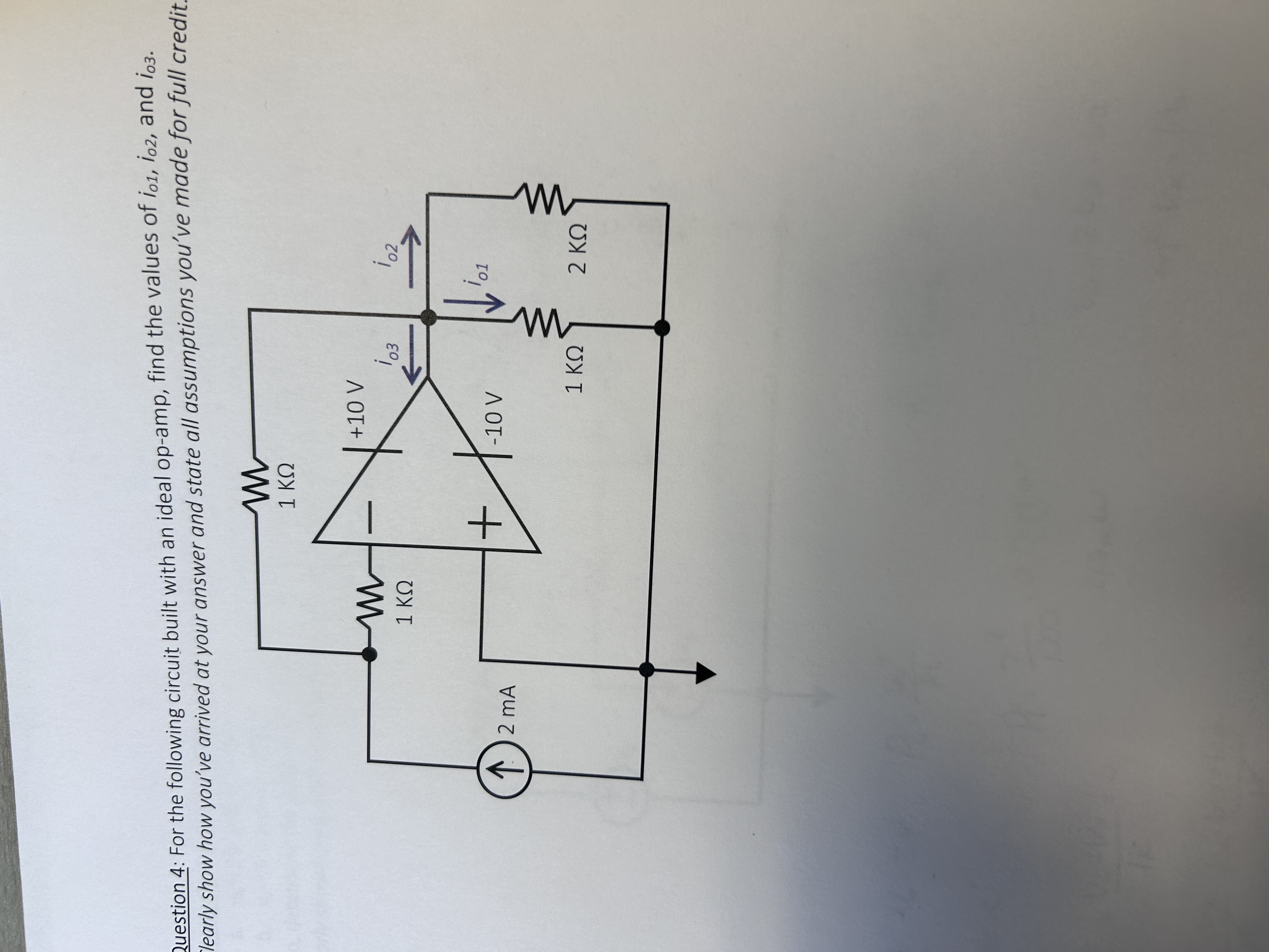 Solved Question 4 For The Following Circuit Built With An Chegg Solved Question 4 For The Following Circuit Built With An Chegg