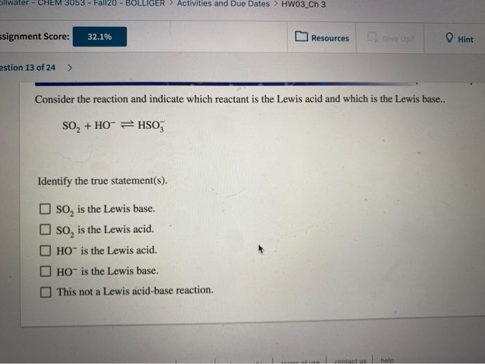 Solved Illwater Chem 3053 Fall20 Bolliger Activities