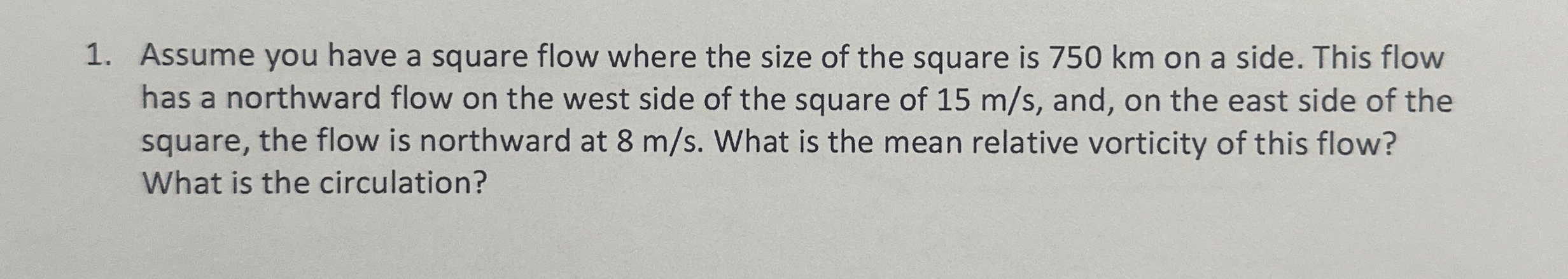 Solved Assume you have a square flow where the size of the | Chegg.com