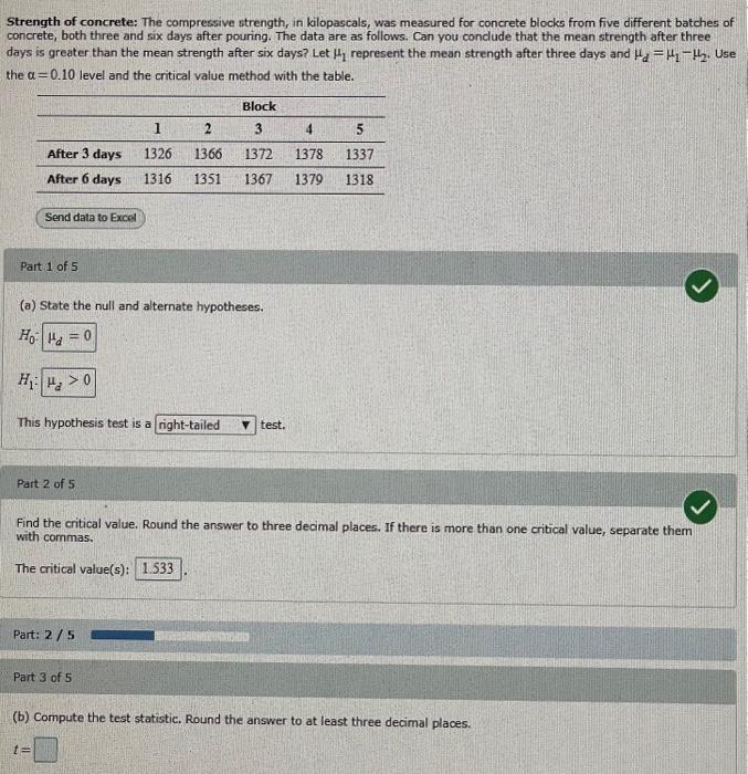 Solved Strength of concrete The compressive strength, in