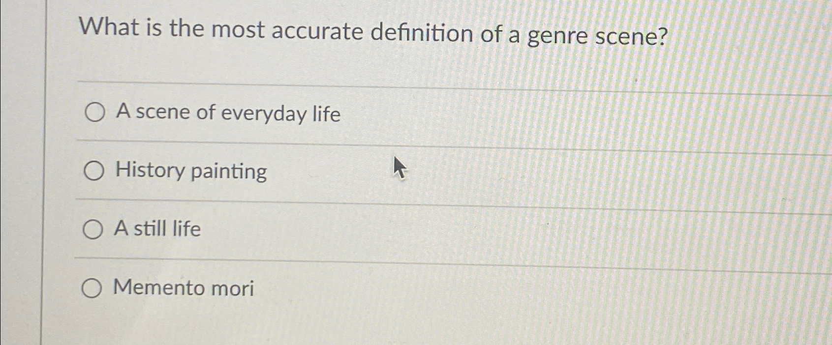 Solved What is the most accurate definition of a genre Chegg