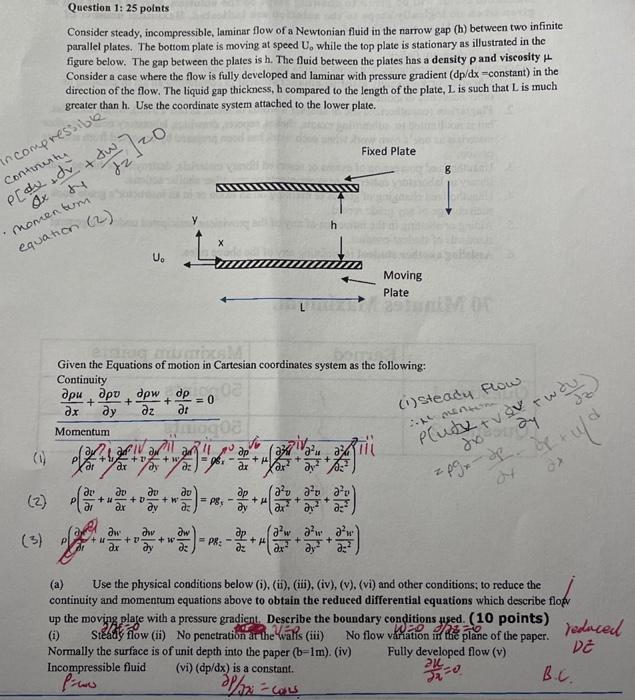 Solved Question 1: 25 Points Consider Steady, | Chegg.com