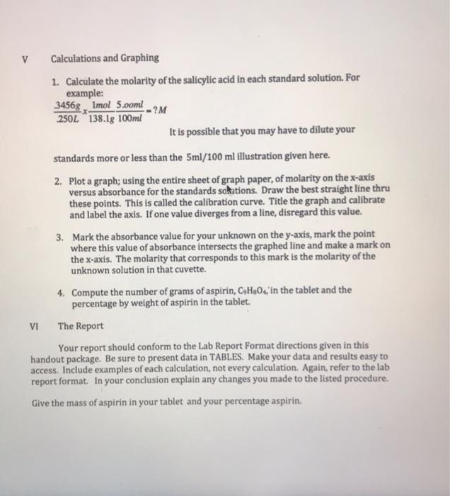 Solved calculate the number of grams of asprin in the tablet