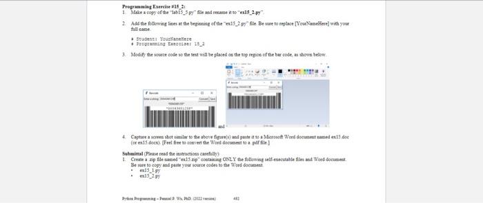 Solved Programming Exercise 415 _2: 1. Make a copy of the | Chegg.com
