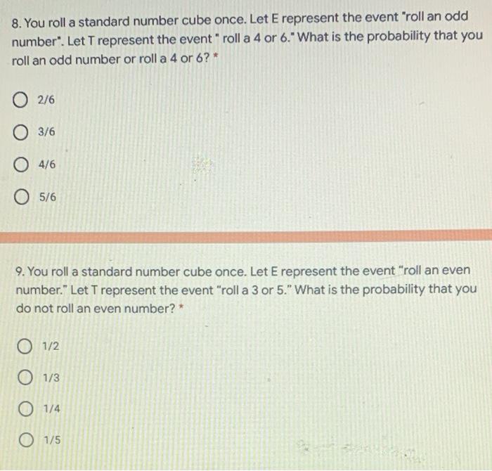 solved-8-you-roll-a-standard-number-cube-once-let-e-chegg