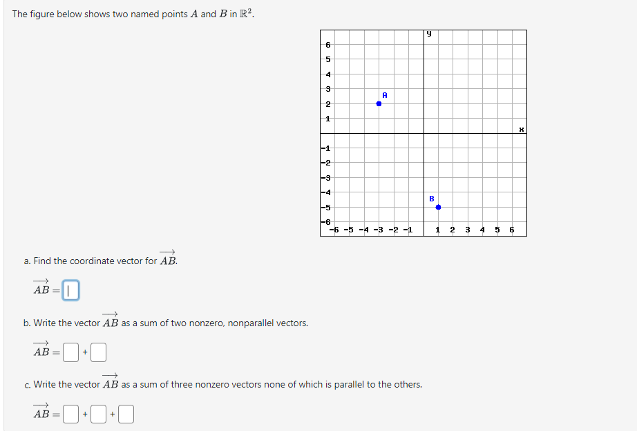 Solved The figure below shows two named points A and B ﻿in | Chegg.com