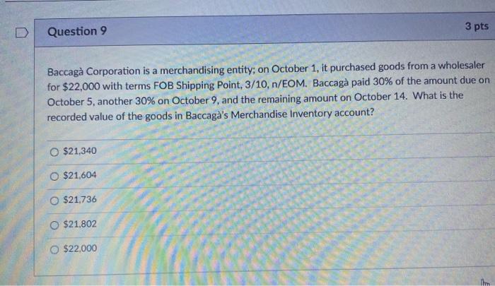 Solved Question 7 3 pts This results in a decreased reported | Chegg.com