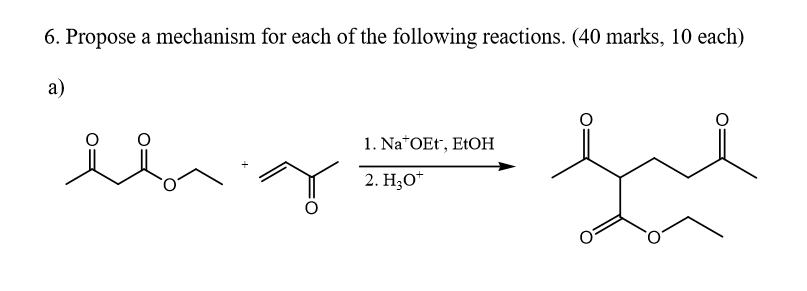 Solved 6. ﻿Propose a mechanism for each of the following | Chegg.com