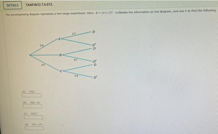 Solved The accompanying diagram represents a two-stage | Chegg.com