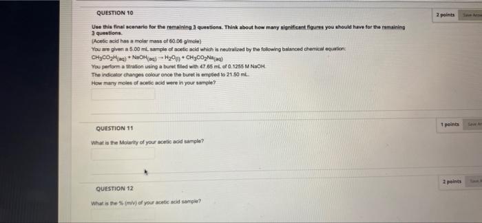 Solved QUESTION 10 2 points Use this final scenario for the | Chegg.com