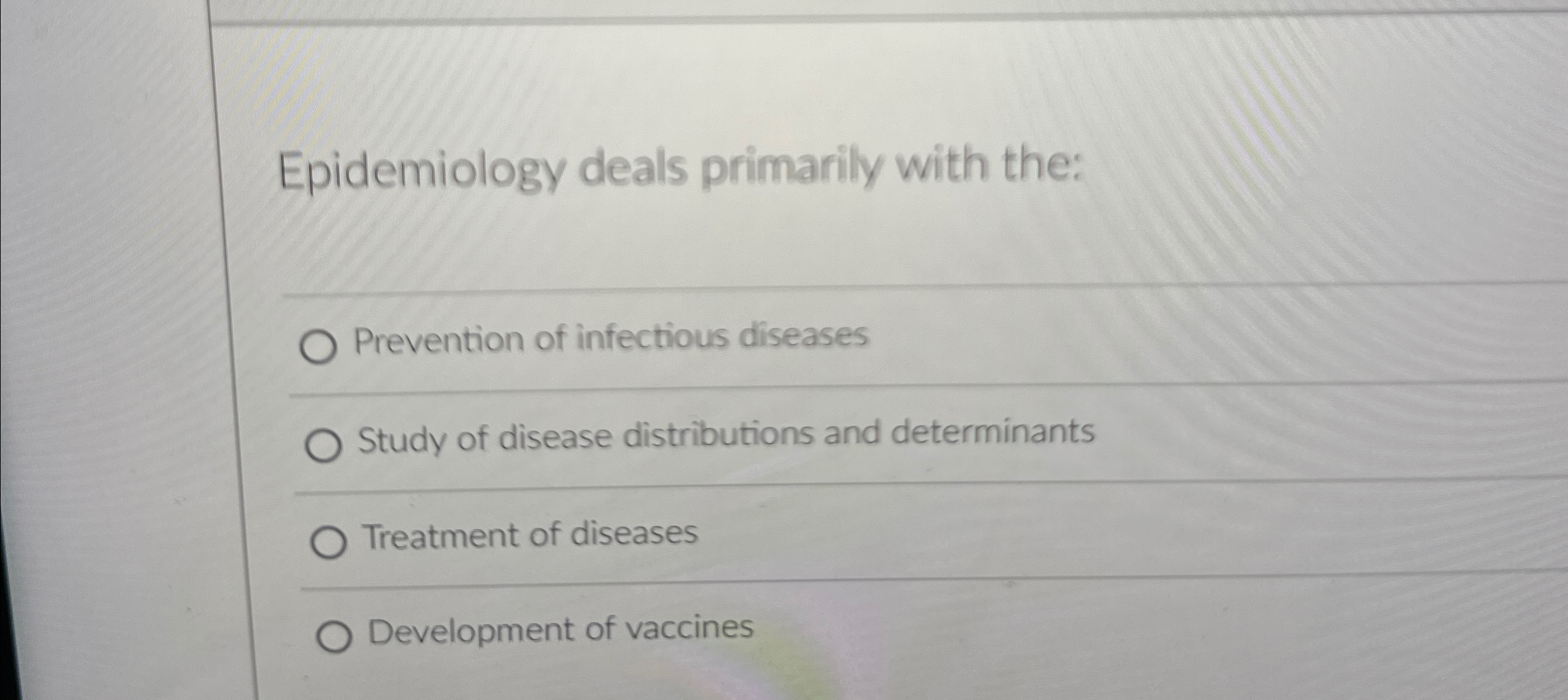 Solved Epidemiology deals primarily with thePrevention of