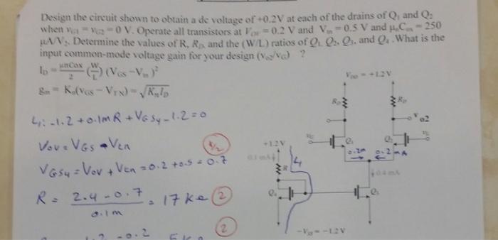 Solved Can Design the circuit shown to obtain a de voltage | Chegg.com