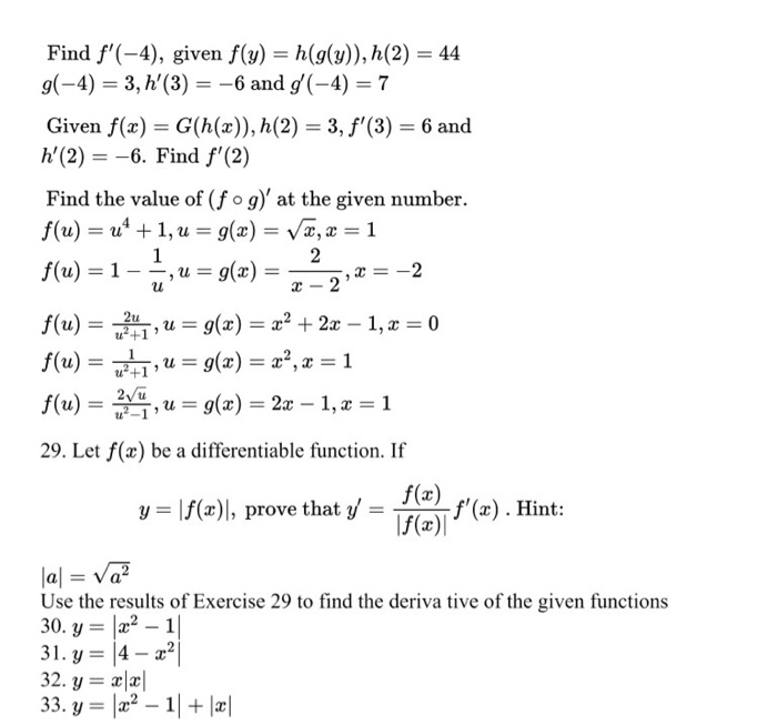 Solved 22 If F 2 4 F 2 2 And Let H X F X Fi Chegg Com