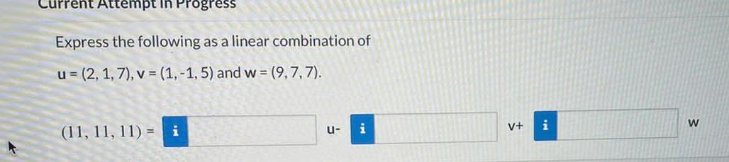 Solved Current Attempt in Progress Express the following as | Chegg.com