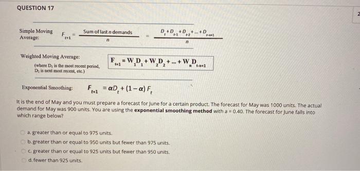 Solved QUESTION 16 An inventory system answers two important | Chegg.com