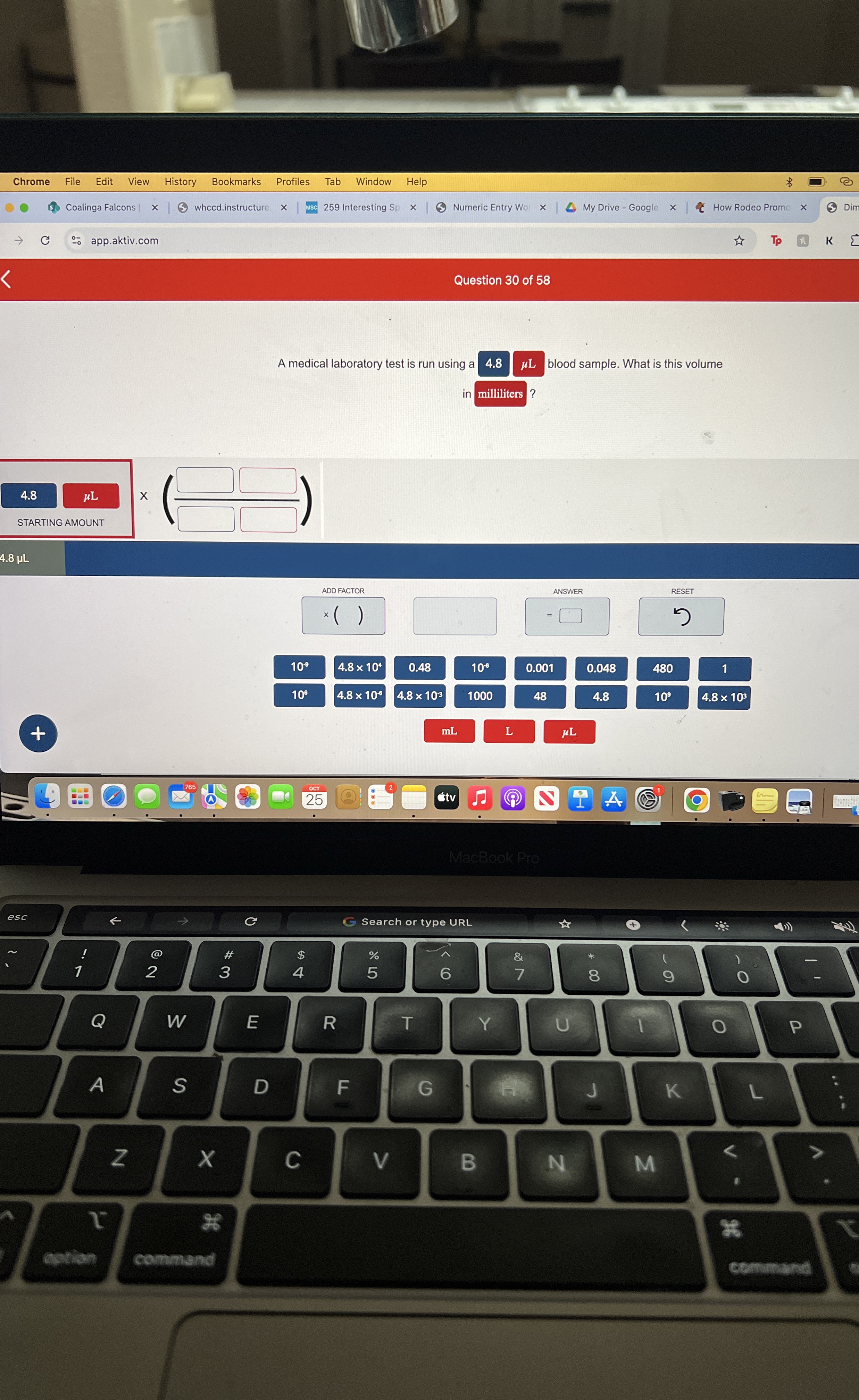 Solved Question 30 ﻿of 58A medical laboratory test is run