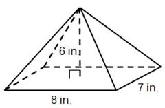 Solved Find the volume of the pyramid with a rectangular | Chegg.com