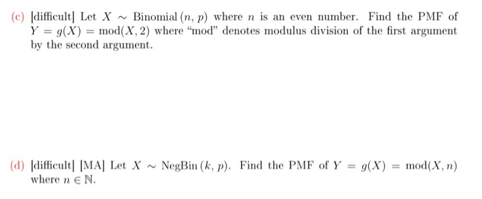 Solved C Idifficult Let X Binomial N P Where N Is Chegg Com