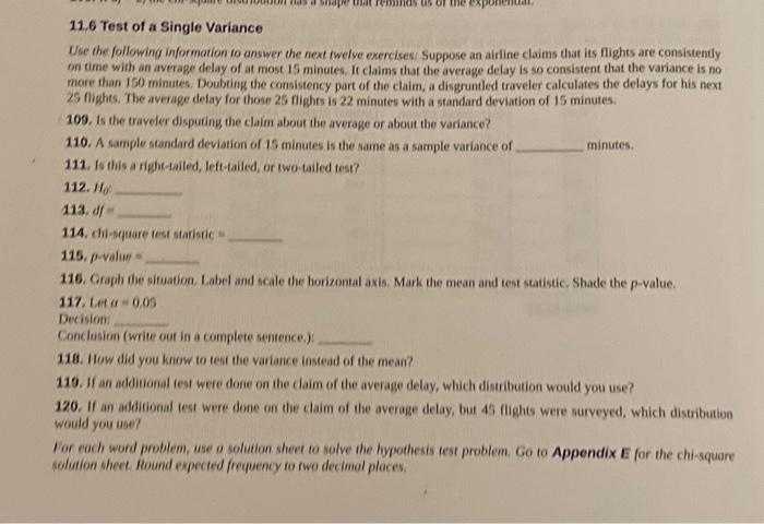 Solved 11.1 Facts About the Chi-Square Distribution Decide