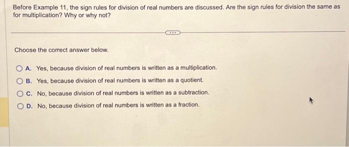 sign rules for division