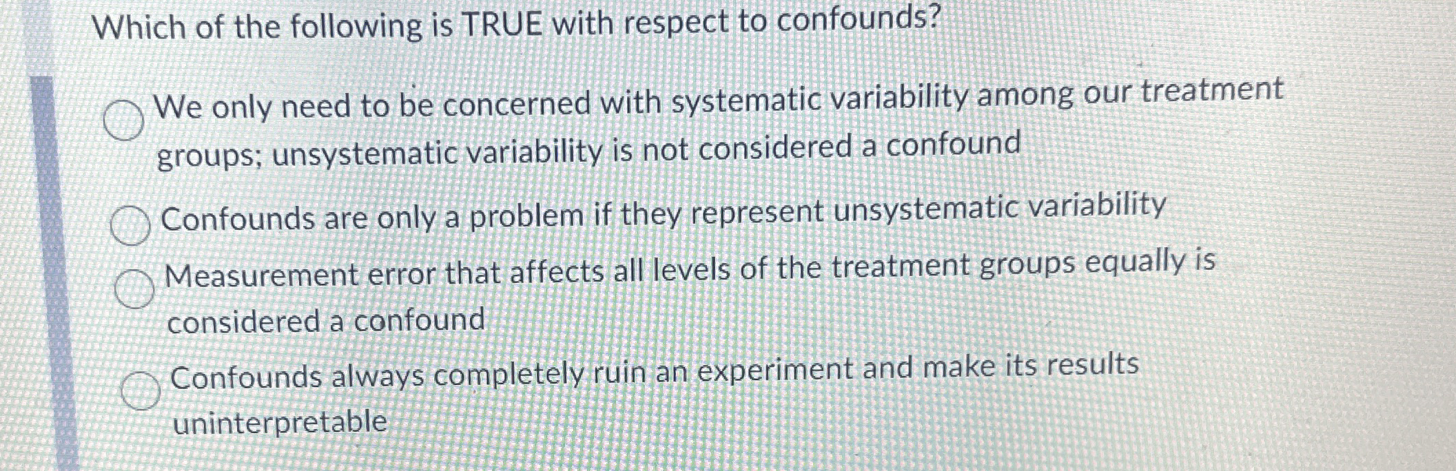 Solved Which of the following is TRUE with respect to | Chegg.com
