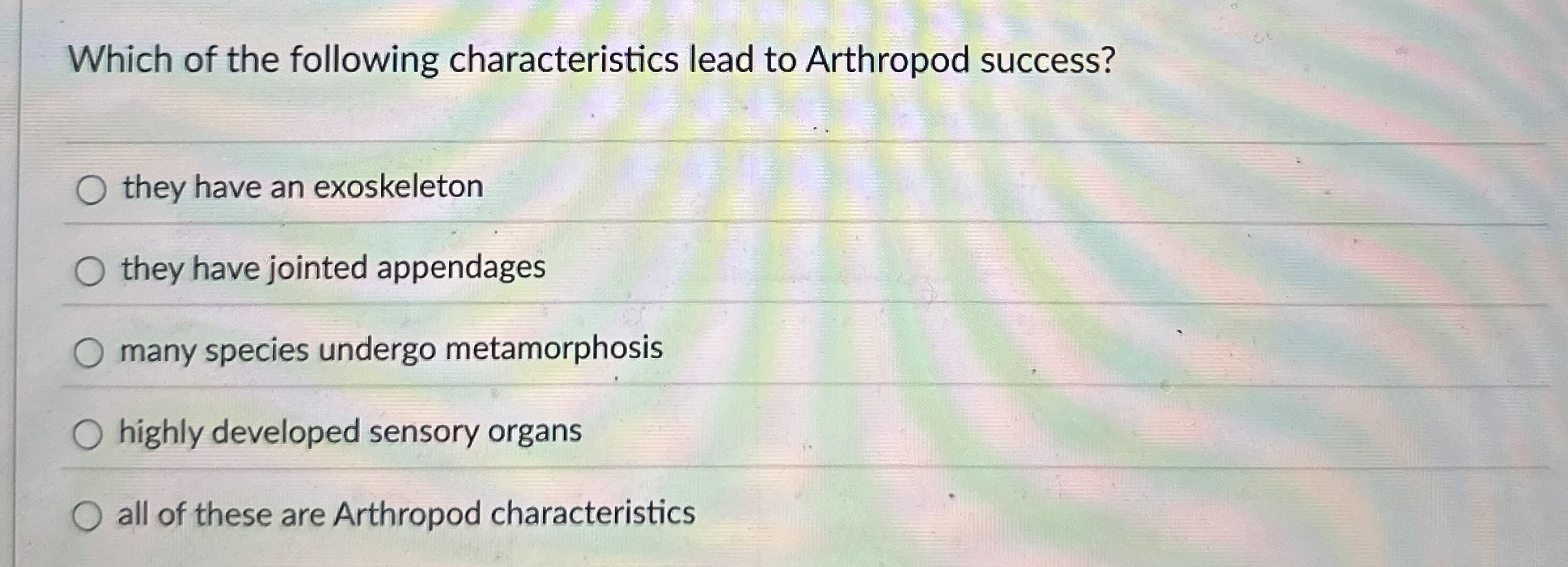 Solved Which of the following characteristics lead to | Chegg.com