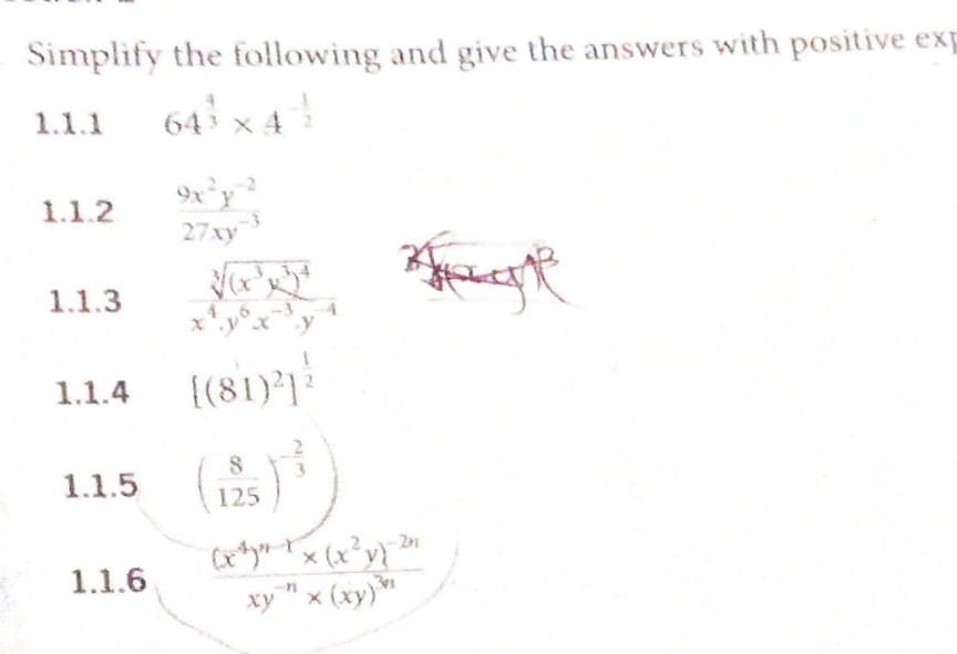 Solved Simplify The Following And Give The Answers With | Chegg.com