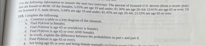 Solved Use the following information to answer the next two | Chegg.com