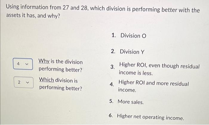 Solved Compute the ROI (net operating income/avg operating | Chegg.com